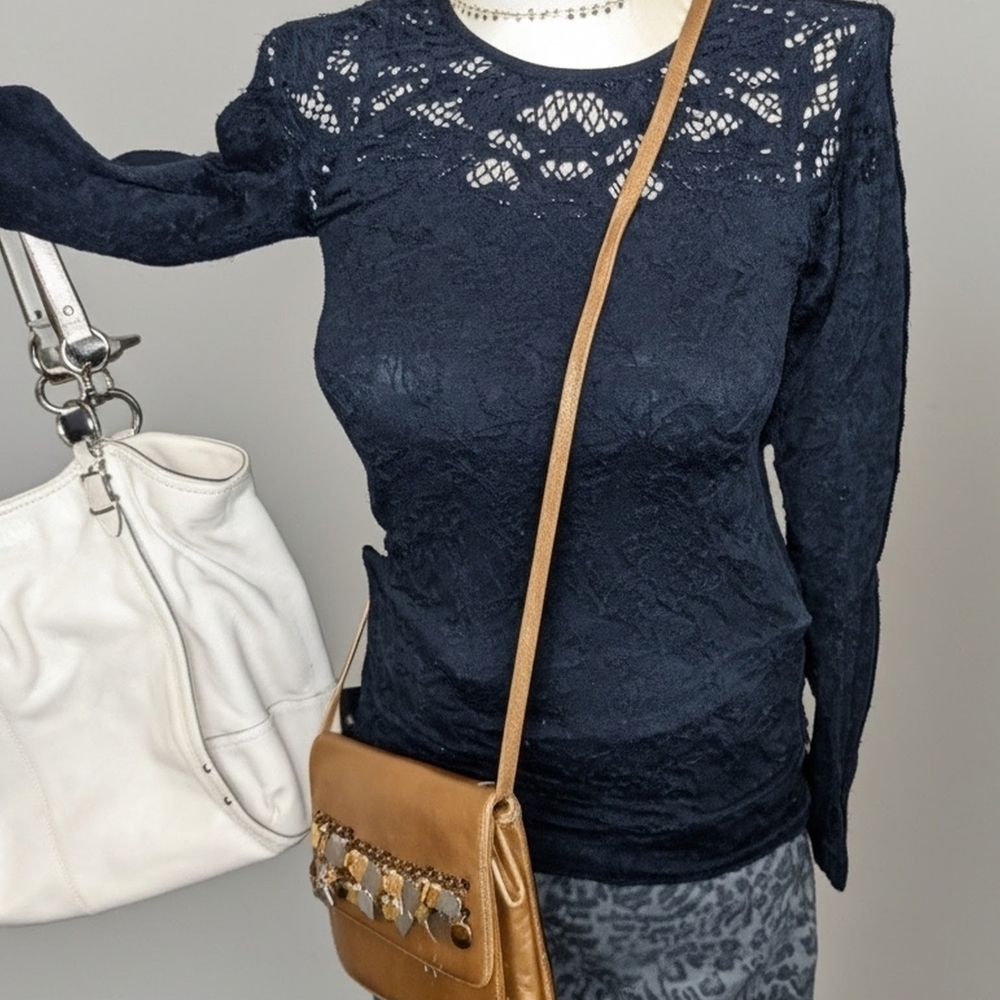 BUNDLE! Coach Bag, Size 10 Pants, Top, And Bronze Purse - Picture 4 of 4